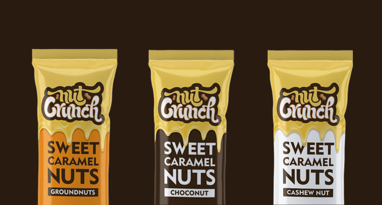 Nut Crunch Sweet Caramel Bars