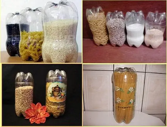Recycling plastic bottles and turning them into food containers